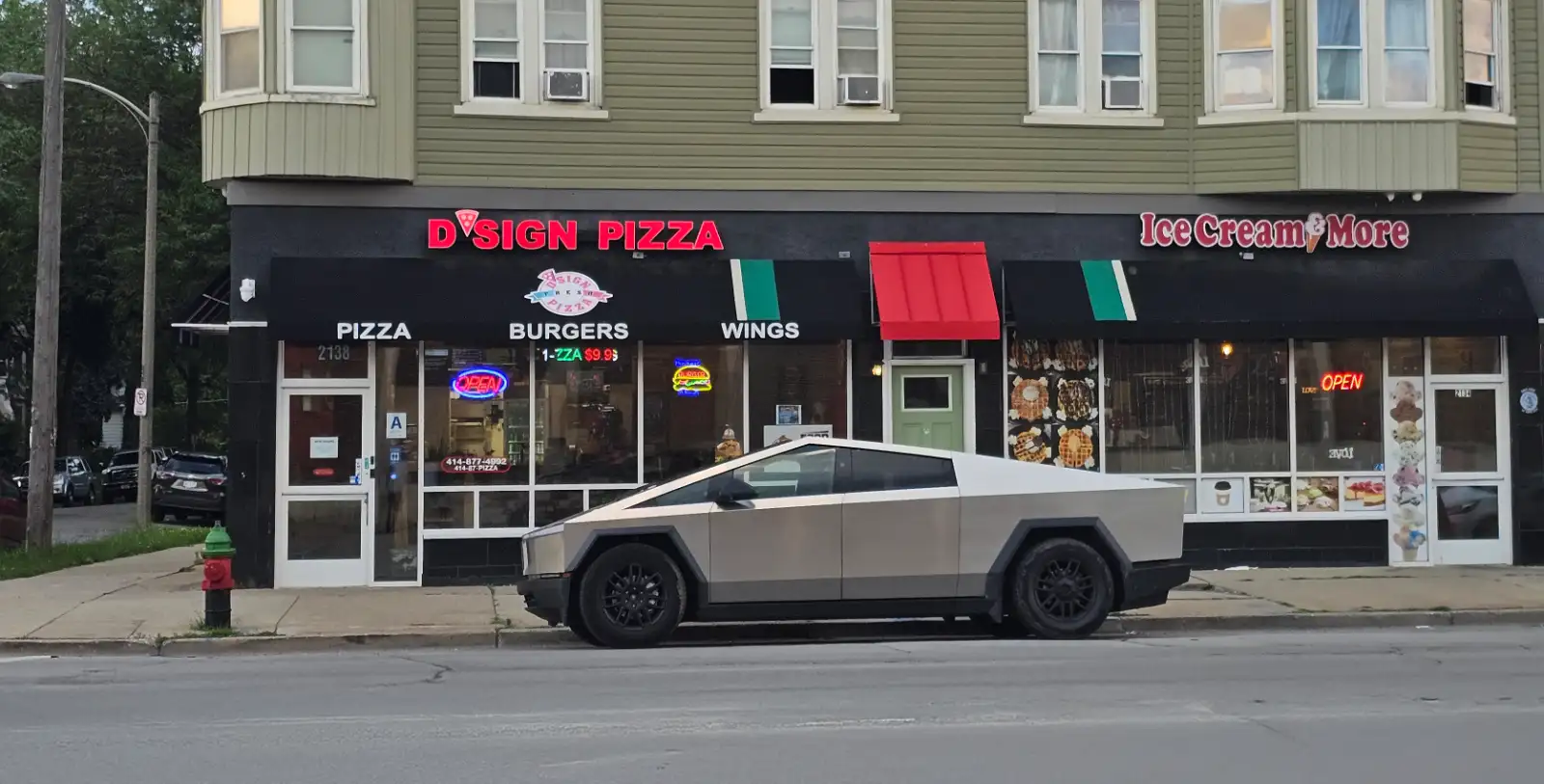 D'sign Pizza storefront at 2138 W National Ave Milwaukee